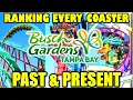 Ranking Every Coaster EVER at Busch Gardens Tampa - Past Present