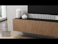 Ozge Floating Minimalist TV Stand for up to 80 TV Wall Mounted Media Console
