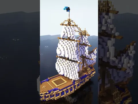 Minecraft Pirate Ship 🏴‍☠️ Material List + Download on my bio 📝#minecraft  #minecraftbuilding