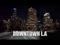 Friday Night Drive in Downtown Los Angeles Vibrant City Lights 4K R