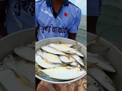 बोटीवरचे बांगडा माशाचे जेवण. Mackerel fish curry on fishing boat #seafood #fishing #india #boat