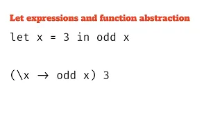 Let expressions in Lambda Calculus Syntax and evaluation rules