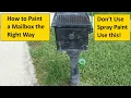 How to Paint a Mailbox The Right Way