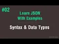 Learn JSON in Arabic - Syntax And Data Types