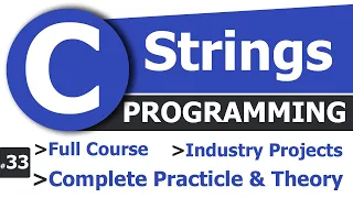 Strings in C Programming String Data Type Complete C Tutorial