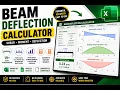 Simply Supported Beam - Structural Engineering Excel Tool Beam Deflection Calculator Full Demo