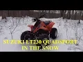 1987 Suzuki LT230 Quadsport in the Snow - Testing Classic ATVs