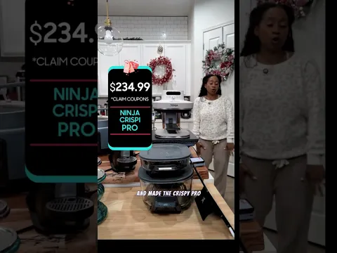 Ninja Crispi Special Edition 5-in-1 Portable Glass Air Fryer Cooking System - YouTube thumbnail