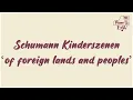 Schumann of foreign lands and peoples | Kinderszenen, Op.15, No.1 | With Sheet Music