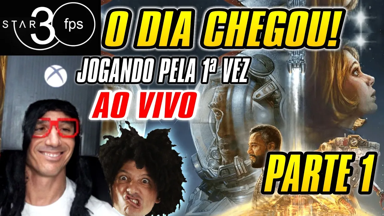STAR30fps JOGANDO PELA 1ª VEZ - GAMEPLAY  PARTE 1 STARFIELD #starfield