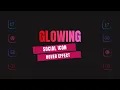 Glowing Neon Social Media Icons Hover Effect HTML CSS Dark Theme Animation