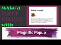 How to implement Magnific Popup in HTML In this I will show you how to use this jQuery Plugin