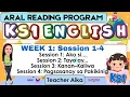 ARAL Program KS1 English Week 1 Session 1 - 4 Grade 1 to Grade 3