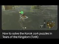 How to solve the Korok cork puzzles in Tears of the Kingdom TotK