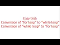 Conversion of loops - Python for Beginners Class 12 Class 11
