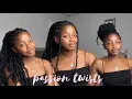 24 inch passion twists ft Toyotress Hair braid method
