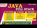 JAVA FULL STACK Online Training DURGASOFT