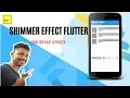 Flutter Shimmer Effect List Loading Effect Flutter Tutorial