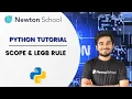 Scope LEGB Rule Python Telugu Tutorial