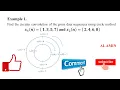 09 Circular convolution of two sequence using Circle method example 1 DFT properties example