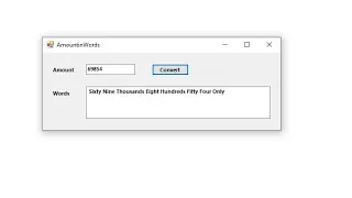 How to Convert amounts to words - VB net