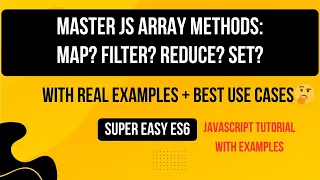 JavaScript Array Methods map filter reduce Set p-12 Easy Explanation