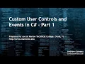 C Custom User Controls and Events - Part 1