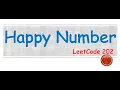 Happy Number LeetCode 202 Java Solution