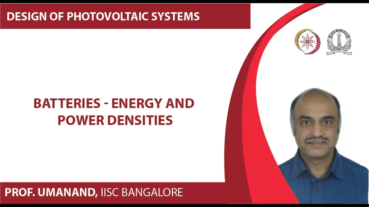 Battery energy and power densities