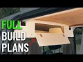 DIY STORAGE CABINET IN A CAMPERVAN Ford Transit Connect PDF PLANS