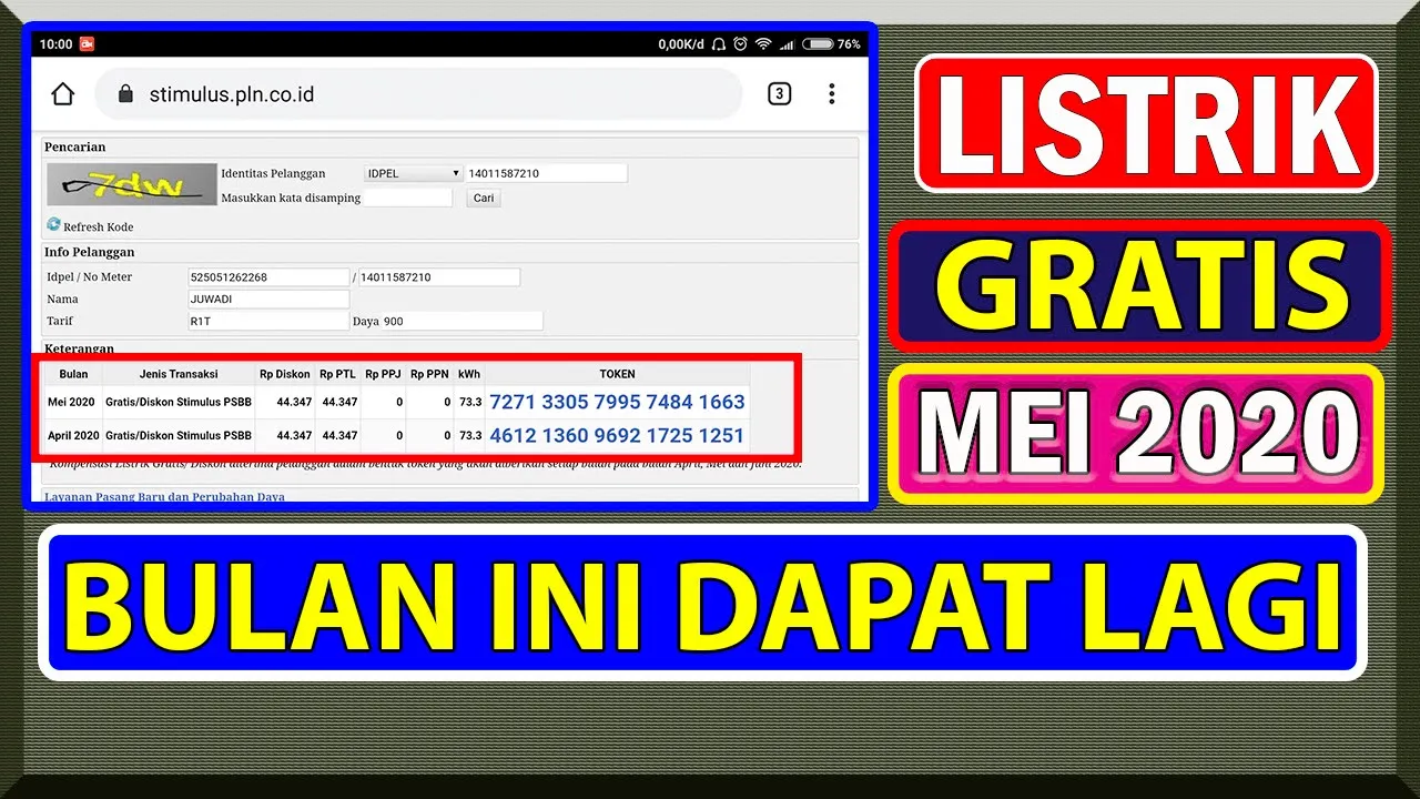 Cara Isi Token Listrik yang Benar