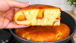 Вот Что Нужно Готовить Из ПЕРСИКА🍑Как же ВКУСНО! Просят Готовить Через День! Пирог На Сковороде!