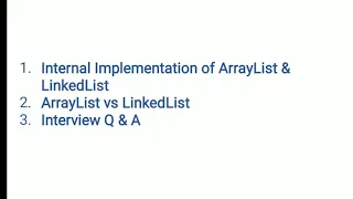 ArrayList LinkedList Internal Implementation ArrayList vs LinkedList Java Interview Questions