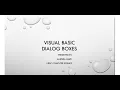 Dialog boxes Visual Basic Educatcomp Tamil