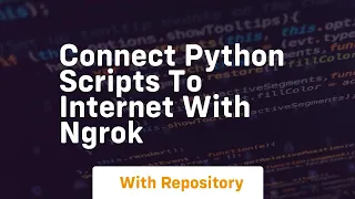 connect python scripts to internet with ngrok