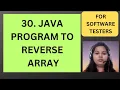 30 Java Program to reverse Array Java Interview Questions RD Technical Learning