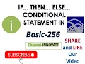 How to use if then else statement in Basic256 Find the greater from two no Conditional Statement
