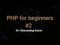 PHP for beginners 2 Basic and Data Type