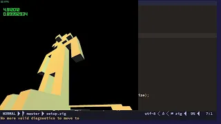 zig raylib my first 3d project day 2