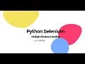 Python Selenium Multiple Windows Handling