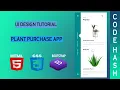 UI Design Tutorial - Plant Purchase App UI HTML CSS BOOTSTRAP