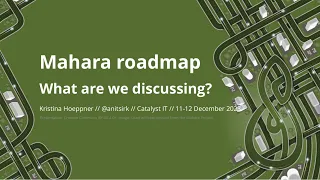 Mahara roadmap: What are we discussing?