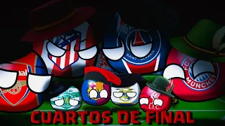 ¡BATACAZO TOTAL EN LOS CUARTOS DE FINAL! 🏆 | Champions League 2026 #countryballs