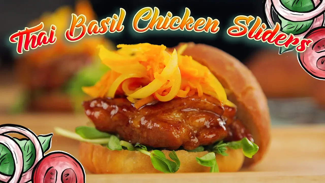 How To Make Thai Basil Chicken Sliders   Share Food Singapore