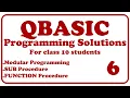 Programming Solutions 6 Modular Programming Class 10 SUB FUNCTION Procedure