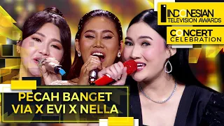Download Medley Song!! Via X Evi X Nella - Pecah Seribu, Ambyar Makpyar |  Indonesian Television Awards 2022 MP3