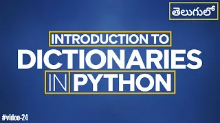 Introduction to Dictionaries in Python Dictionaries Create Add Update and delete -24
