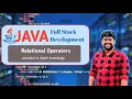 Relational Operator in Java Full Stack Development
