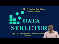 AVl Tree operations - Insertion Deletion Rotations by Mr E Krishna Rao Patro