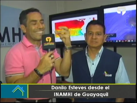 Danilo Esteves desde el INAMHI de Guayaquil
